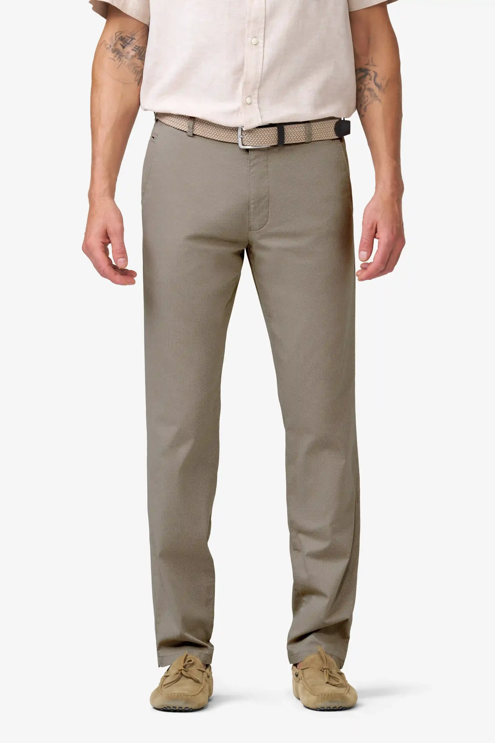 Chinos with a micro print • Bonn (5075)