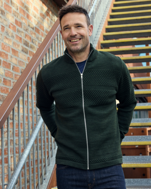 Saltum cardigan • metal zip