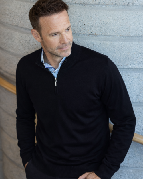 Copenhagen pullover • 1/4 zip neck